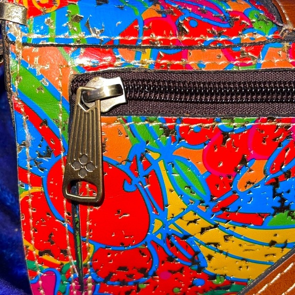 PATRICIA NASH colorful leather crossbody. EUC - Picture 3 of 17